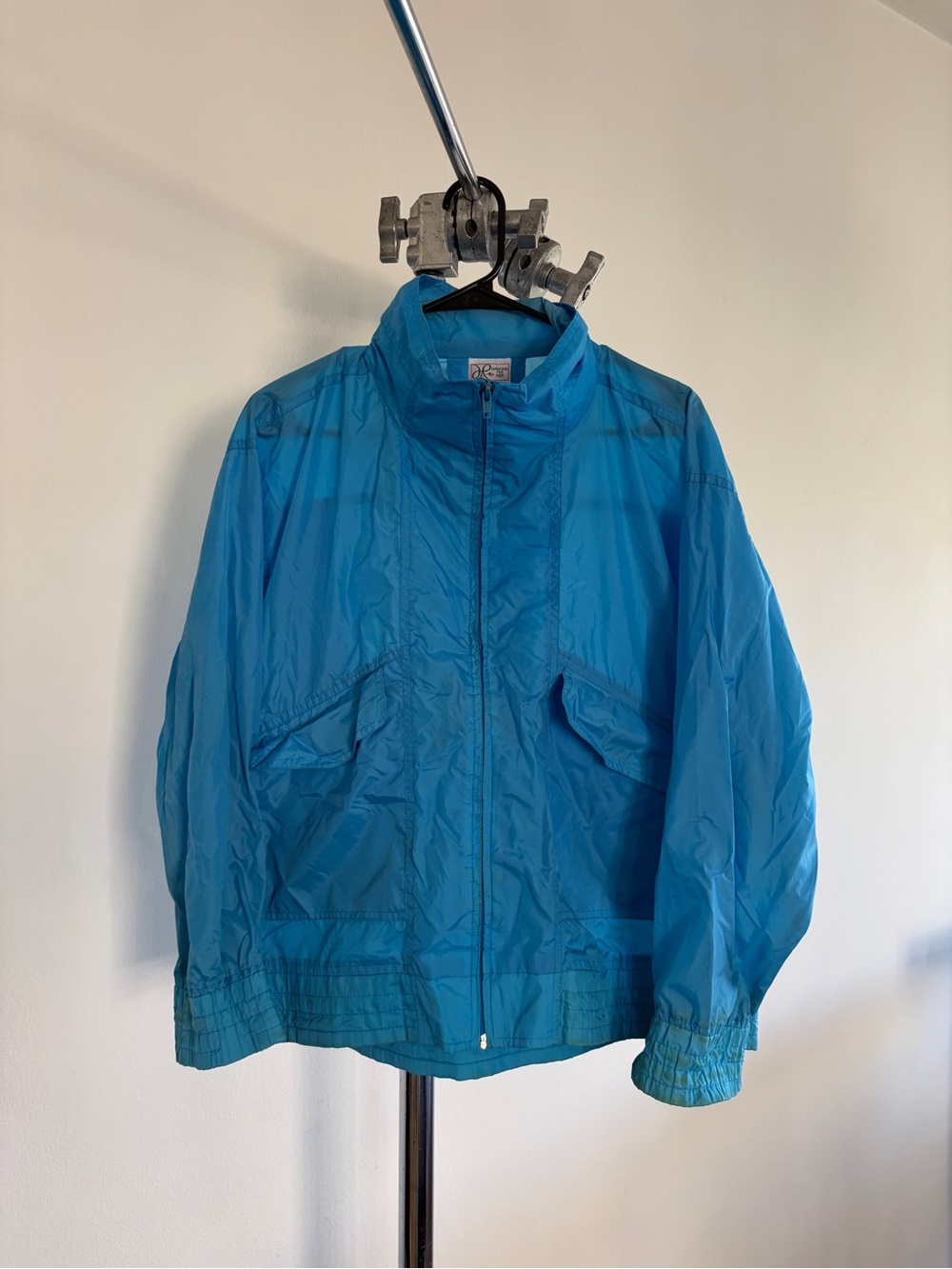 Haband Women's Aqua Blue Nylon Jacket
